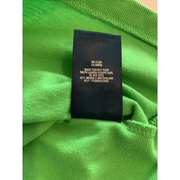 Polo Ralph Lauren Polo Shirt Mens Small Green Short Sleeve Pony Logo Preppy - Picture 10 of 10